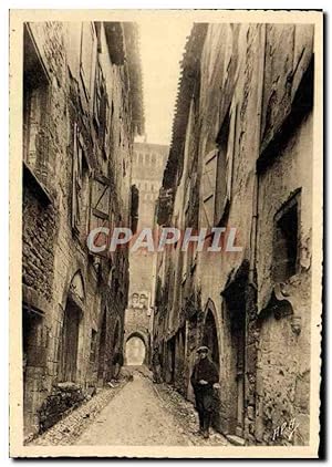 Carte Postale Ancienne Le Tarn et Garonne Illustre St Antonin Noble Val Rue de l'hôtel de ville