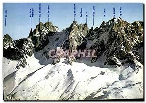 Carte Postale Moderne Les Aiguilles De Chamonix