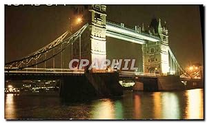 Bild des Verkufers fr Carte Postale Moderne London Tower Bridge At Night zum Verkauf von CPAPHIL