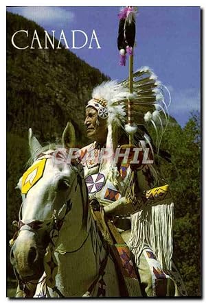 Seller image for Carte Postale Moderne Canada Indien Folklore Cheval for sale by CPAPHIL
