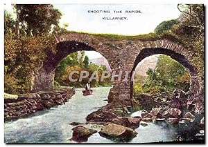 Carte Postale Ancienne Shooting the Rapids Killarney