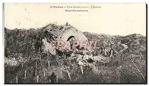 Bild des Verkufers fr Carte Postale Ancienne Verdun Fort De Souville L"Entre Militaria zum Verkauf von CPAPHIL