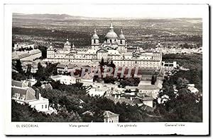 Carte Postale Ancienne El Escorial vue générale