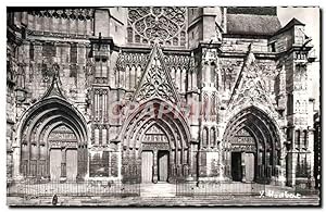 Image du vendeur pour Carte Postale Moderne Meaux La Cathdrale Saint Etienne Les trois tympans Jugement dernier Vie de Saint Jean Baptiste Vie de Sainte Vierge mis en vente par CPAPHIL