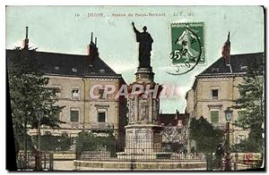 Bild des Verkufers fr Carte Postale Ancienne Dijon Statue de Saint Bernard zum Verkauf von CPAPHIL