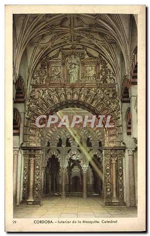 Carte Postale Moderne Cordoba Interior de la Mezquita Catedral