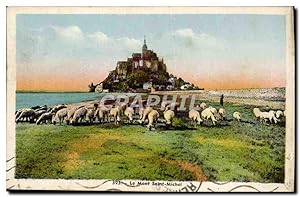 Carte Postale Ancienne Le Mont Saint Michel Moutons