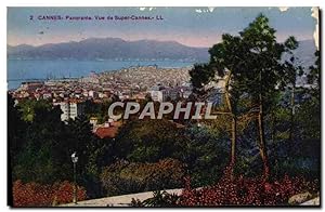Seller image for Carte Postale Ancienne Cannes Panorama vue de Super Cannes for sale by CPAPHIL