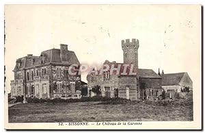 Carte Postale Ancienne Sissonne Le Château de la Garenne