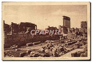 Carte Postale Ancienne Baalbek Temple de Jupiter La grande cour