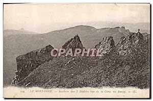 Image du vendeur pour Carte Postale Ancienne Le Mont Dore Rochers Des 3 diables vus de la Cime du Sancy mis en vente par CPAPHIL