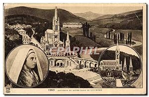Bild des Verkufers fr Carte Postale Ancienne Souvenir De Notre Dame De Lourdes zum Verkauf von CPAPHIL