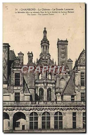 Bild des Verkufers fr Carte Postale Ancienne Chambord Le Chteau La Grande Lanterne zum Verkauf von CPAPHIL