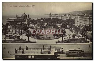 Image du vendeur pour Carte Postale Ancienne Nice Jardins Albert 1er Tramway mis en vente par CPAPHIL