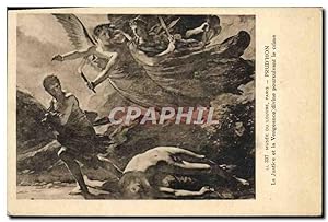 Seller image for Carte Postale Ancienne Musee de Louvre Paris Prud'hon La justice et la vengeance divine poursuivant le crime for sale by CPAPHIL