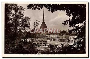 Carte Postale Ancienne Torino Piazza Vittorio Veneto e Mole Antonelliana