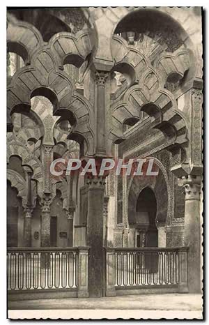 Carte Postale Ancienne Cordoba Mezquita Catedral Columnas del Mihrab