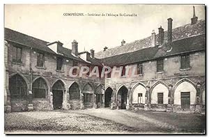 Carte Postale Ancienne Compiegne Intérieur de l'Abbaye Saint Corneille