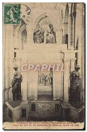 Bild des Verkufers fr Carte Postale Ancienne L'Abbaye de Saint Denis Tombeau de Henri II zum Verkauf von CPAPHIL