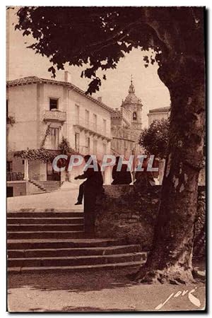 Carte Postale Ancienne Fontarabie Le clocher et le port de Sainte Marie