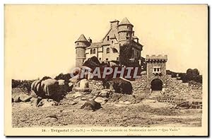 Carte Postale Ancienne Tregastel Château de Costares ou Sienkiewicz ecrivit Quo Vadis