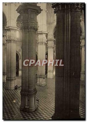 Carte Postale Ancienne Granada Catedral Perspectiva De Columnas