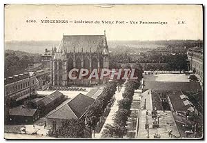 Carte Postale Ancienne Vincennes Intérieur du Vieu Fort vue Panoramique