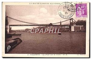 Carte Postale Ancienne Villemur Le Pont sur le Tarn