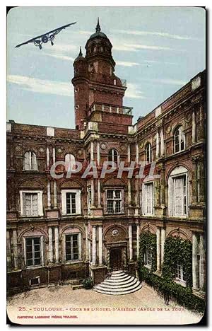 Carte Postale Ancienne Toulouse Cour de L'Hôtel d'Assezat Angle de la tour