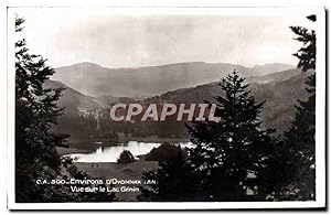 Carte Postale Ancienne Environs d'Oyonnax vue sur le Lac Genin