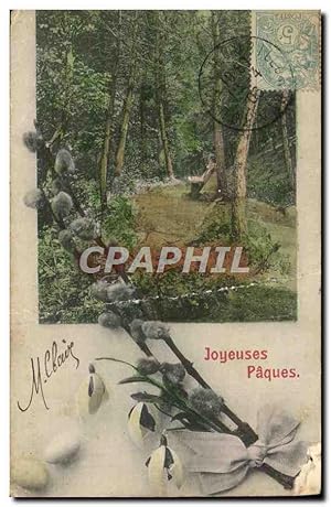 Image du vendeur pour Carte Postale Ancienne Joyeyses Pques mis en vente par CPAPHIL