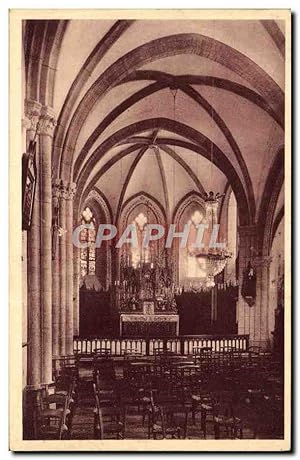 Carte Postale Ancienne Lescure Intérieur de L'Eglise de Notre Dame de Lescure
