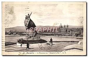 Bild des Verkufers fr Carte Postale Ancienne Marseille Le Monument Au Heros de la mer zum Verkauf von CPAPHIL
