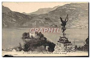 Bild des Verkufers fr Carte Postale Ancienne Lac d'Annecy Saint Michel et Chteau de Duingt zum Verkauf von CPAPHIL