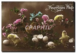 Carte Postale Ancienne Heureuses Pâques