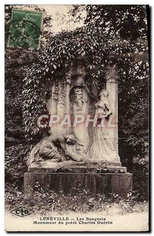 Image du vendeur pour Carte Postale Ancienne Luneville Les Bosquets Monument du poete Charles Guerin mis en vente par CPAPHIL