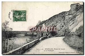 Carte Postale Ancienne Souillac Route de Lacave et la Dordogne