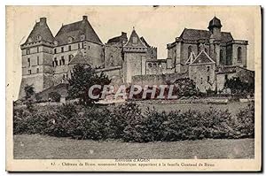 Carte Postale Ancienne Environs D'Agen Château De Biron Famille Gontaud de Biron