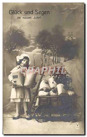 Bild des Verkufers fr Carte Postale Ancienne Fantaisie Gluck und Segen Enfant zum Verkauf von CPAPHIL