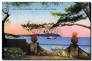 Carte Postale Ancienne La Seyne sur Mer Entrée de la Baie de Tamaris Bateau