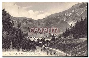 Carte Postale Ancienne Viaduc de Mont Roc et le Col de Balme