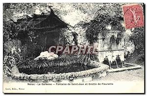 Carte Postale Ancienne Nerac La Garenne Fontaine De Saintn Jean Et Grotte De Fleurette