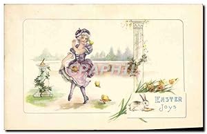 Image du vendeur pour Carte Postale Ancienne Fantaisie Femme Lapin mis en vente par CPAPHIL