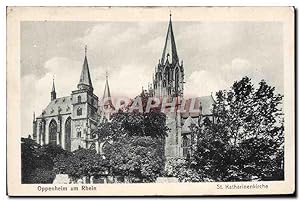 Carte Postale Ancienne Oppenheim am Rhein St Katharinenkirche
