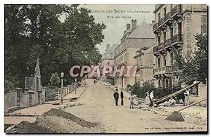 Carte Postale Ancienne Luxeuil Le Bains Rue Des Bains (animee)