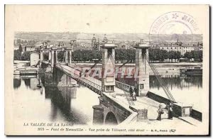 Carte Postale Ancienne Pont de Neuville vue Prise de Villevert Cote droit