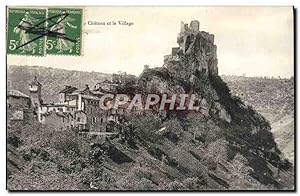 Carte Postale Ancienne Château et le Village