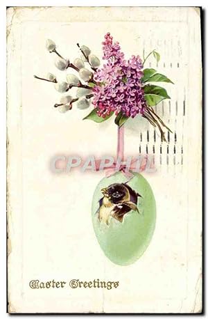 Bild des Verkufers fr Carte Postale Ancienne Fantaisie Oiseau Oeuf zum Verkauf von CPAPHIL