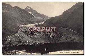 Carte Postale Ancienne Glacier d'Argentieres