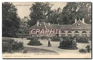 Carte Postale Ancienne Luxeuil Les Bains Entrée du parc et etablissement